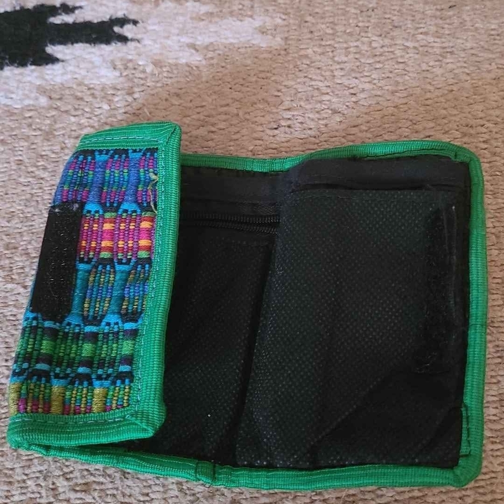 Colorful Patterned Fabric Wallet - Picture 2 of 5